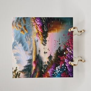 Majestic Floral Landscape Painting Art Print